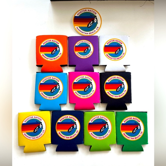Aviator Nation Other - - NEW Bundle of 8 Aviator Nation Manhattan Beach Koozies
